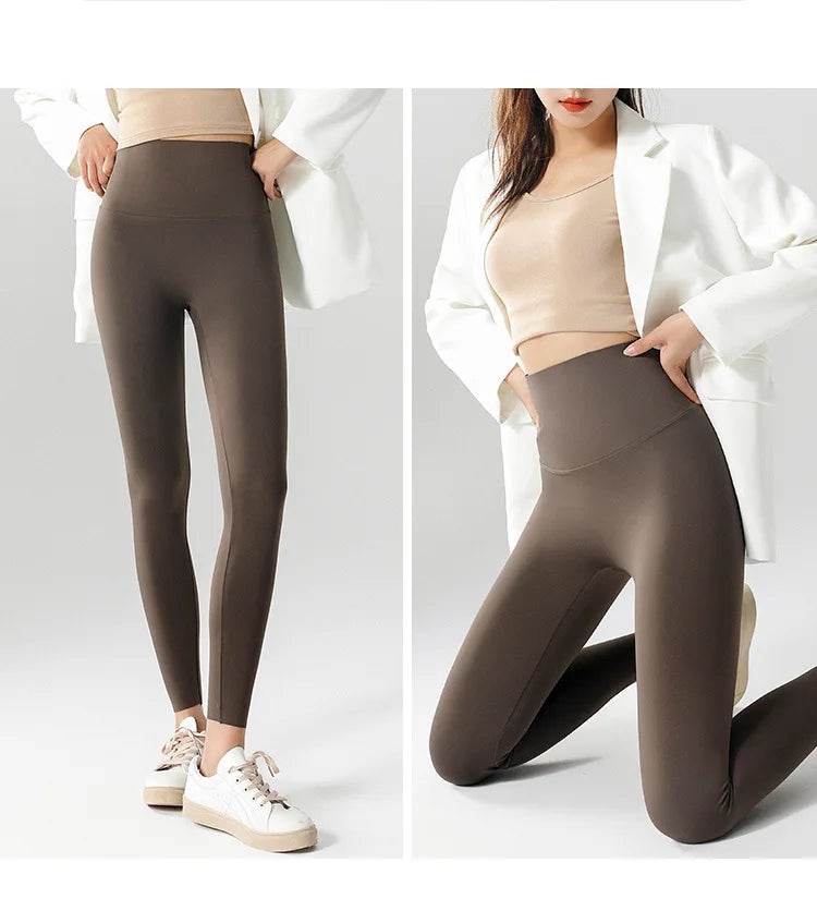 Women's Seamless Fleece-Lined Leggings - P12 Hub Europe