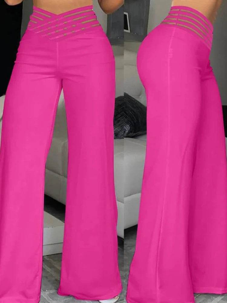 Women Wide Leg Trousers - P12 Hub Europe