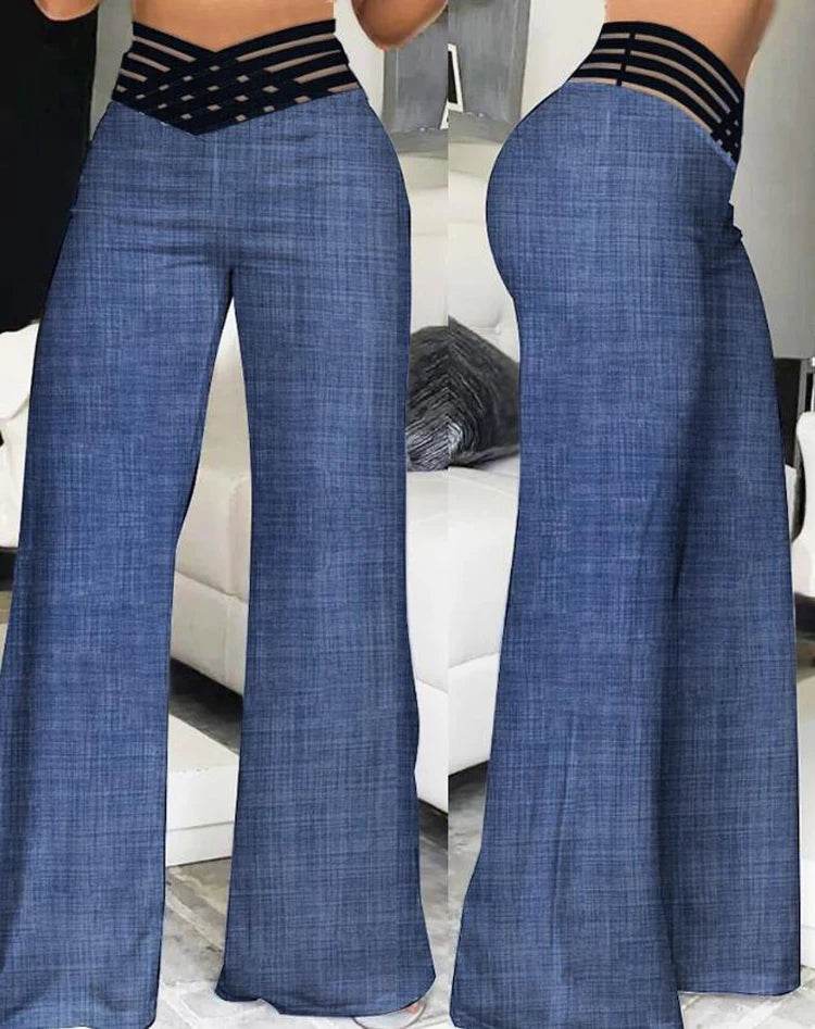 Women Wide Leg Trousers - P12 Hub Europe
