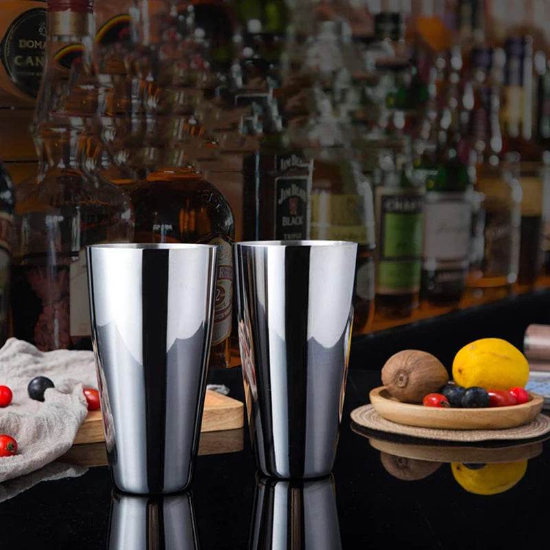 1/6/9/11pcs Boston Shaker Professional Stainless Steel Bartender Wine Cup Cocktail Mixer Martini Cocktail Shaker Bar Set - P12 Hub Europe