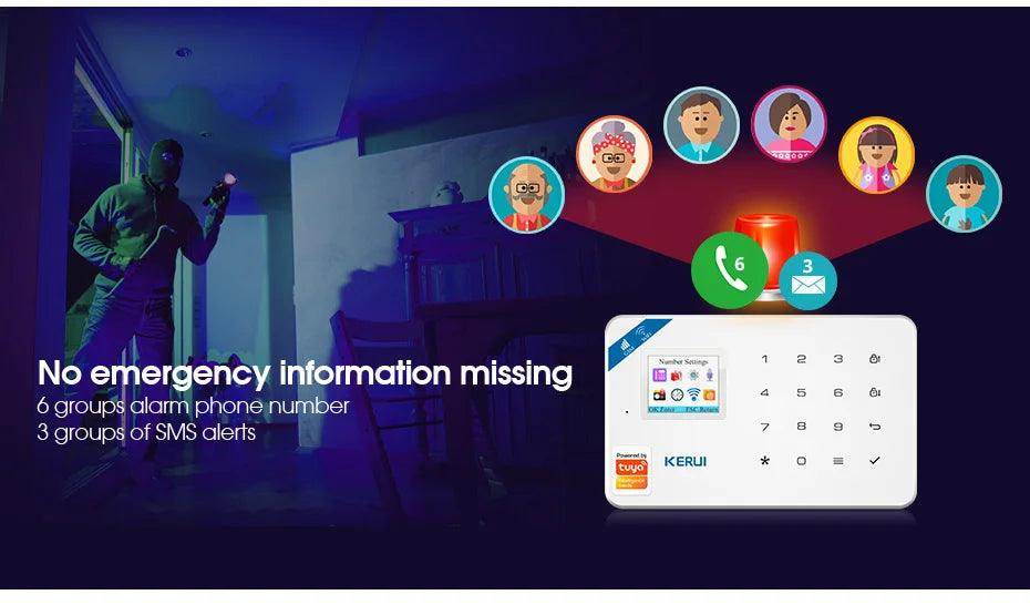 Alarm Smart KERUI W181 WiFi GSM Tuya - P12 Hub Europe
