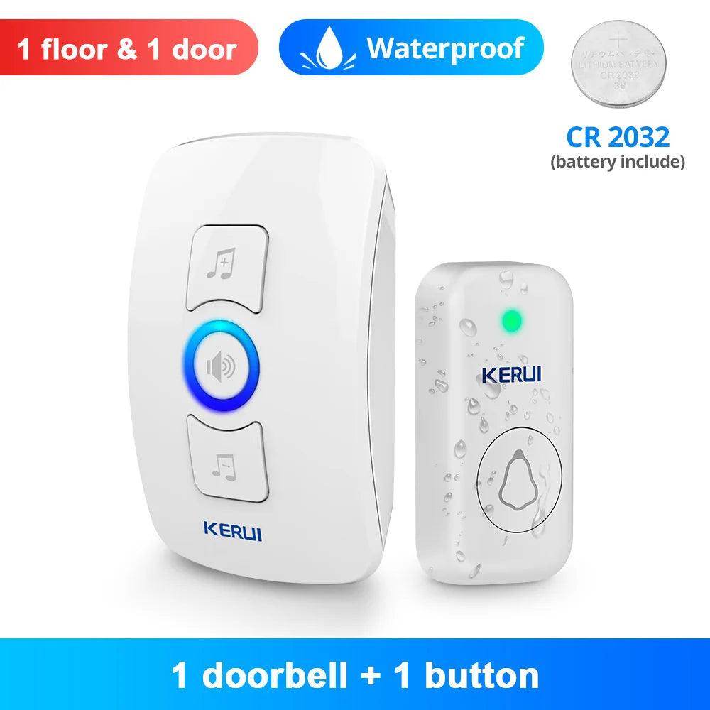 Doorbell Wireless | 60 Tunes, 500ft, IP55/IP66, LED Flash - P12 Hub Europe