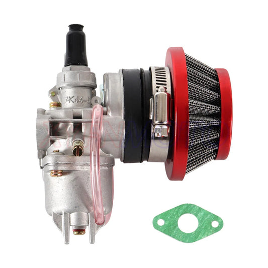 Carburetor Carb Carby + Steel 44mm Air Filter + Stack for 47cc 49cc Mini Moto Dirt Pocket Bike ATV Quad Go Kart Minimoto