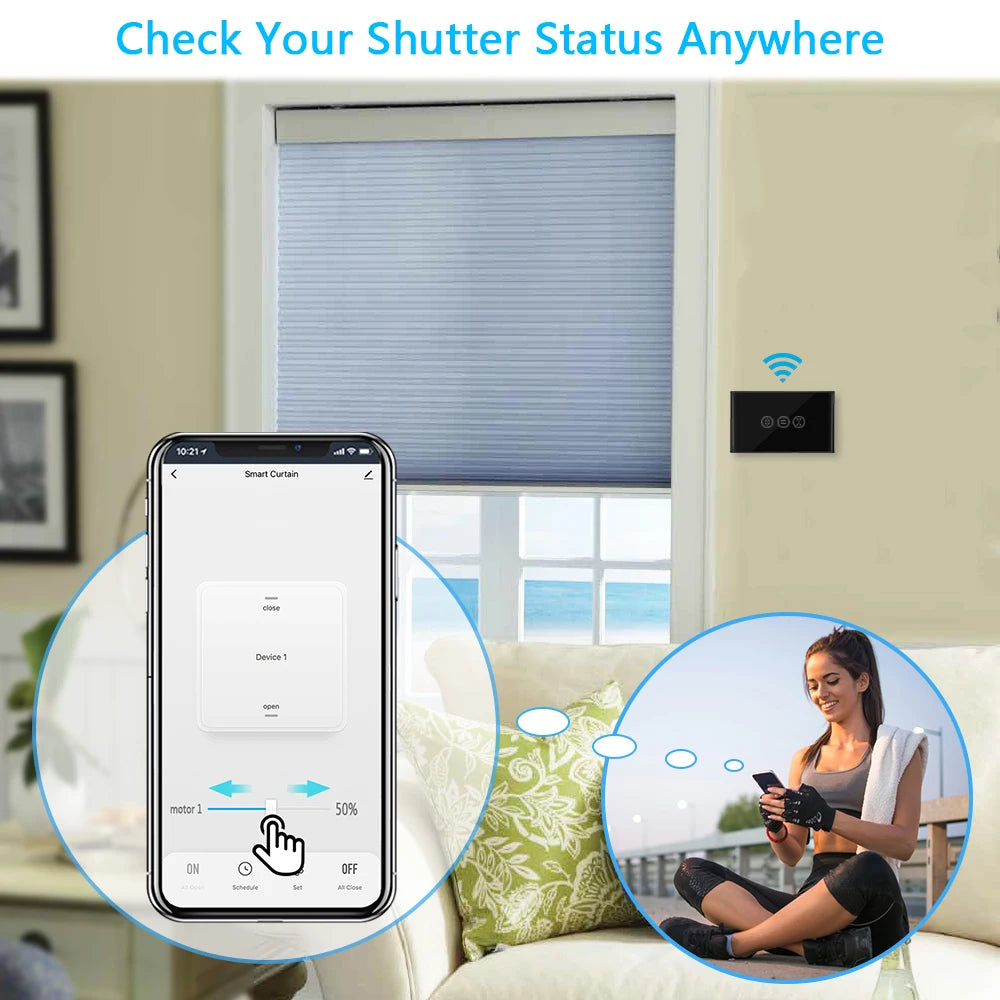 Tuya Smart Life ZigBee 3.0 Curtain Blind Switch for Roller Shutter Tubular motor Google Home Alexa Voice Control App Timer MQTT