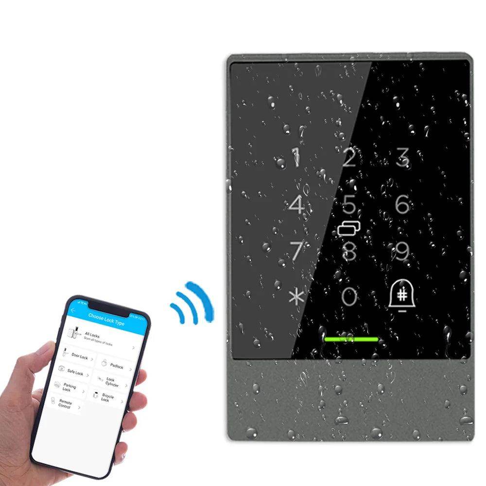 Bluetooth Fingerprint Access Control TTLock App, IP65/66, RFID, Password - P12 Hub Europe