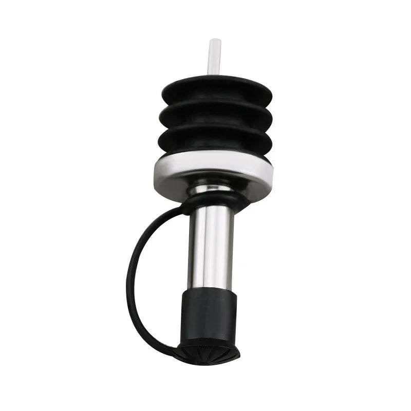 1PC Stainless Steel Oil Bottle Spout Pourer/Mouth with Stopper Flask Dry Red Wine Pot Bottle Cork Plug Olive Pourer Dispenser - P12 Hub Europe