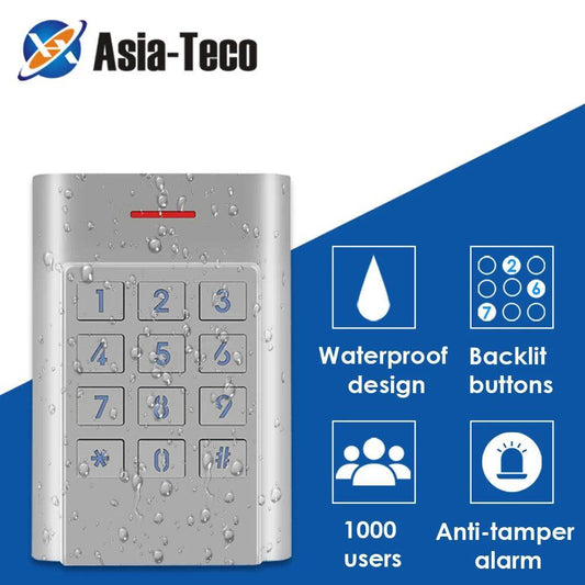 Access Control Keypad IP66 Waterproof Zinc Alloy, 1000 Users, Standalone - P12 Hub Europe