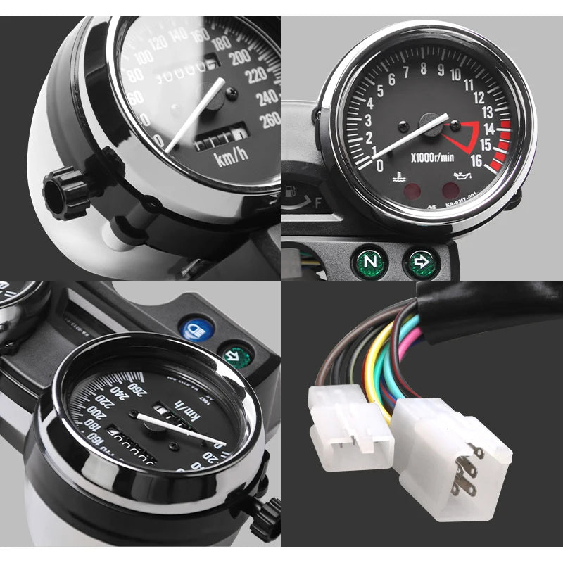 Motorcycles Speedometer Gauge Tachometer Odometer For Kawasaki ZRX ZRX1100 ZRX400 250 400 750 1100 ZRX250