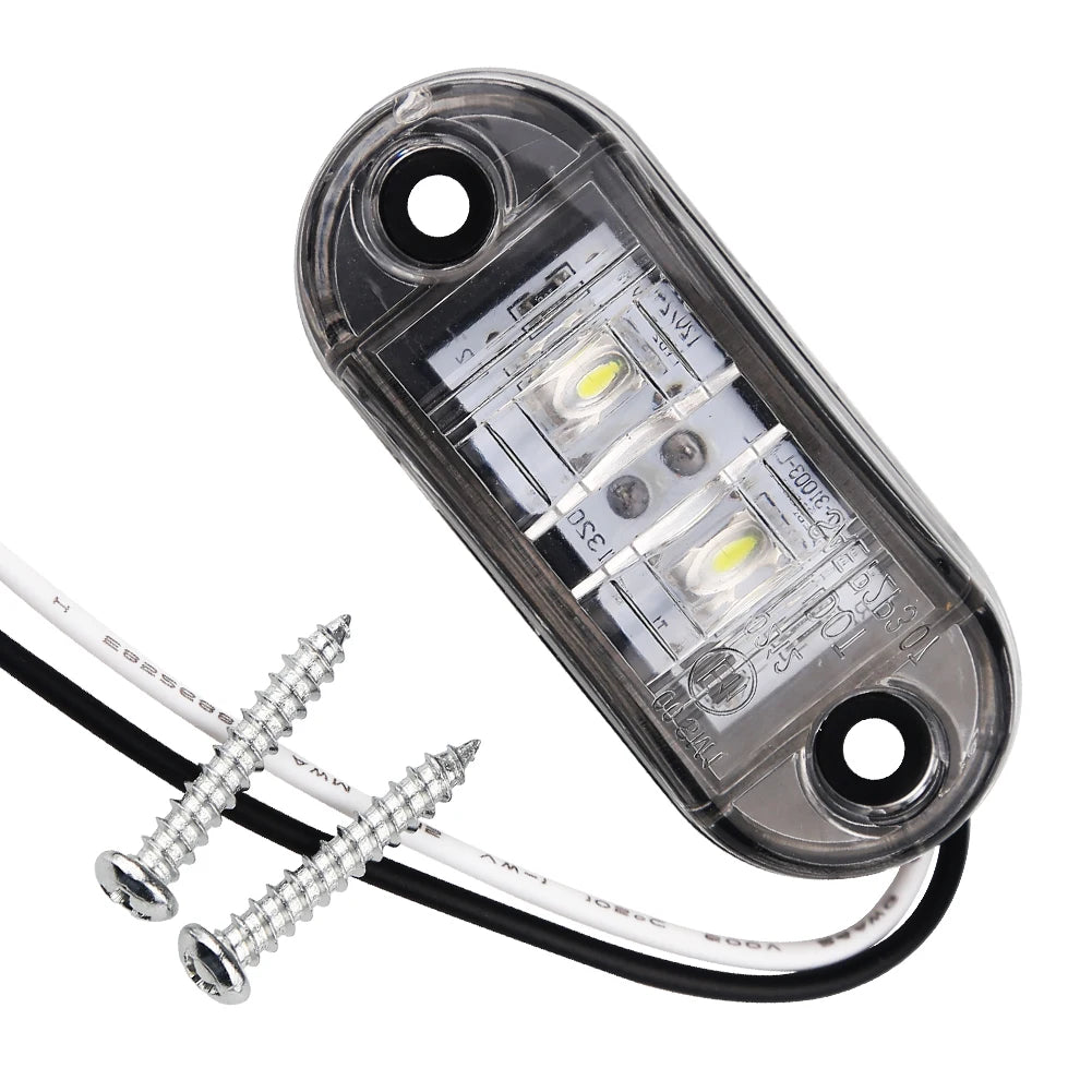 LED Trailer Truck Width Lamp Clearance Side Marker Light 12V 24V Submersible Clearance Lamp Turck Side Light Car Styling