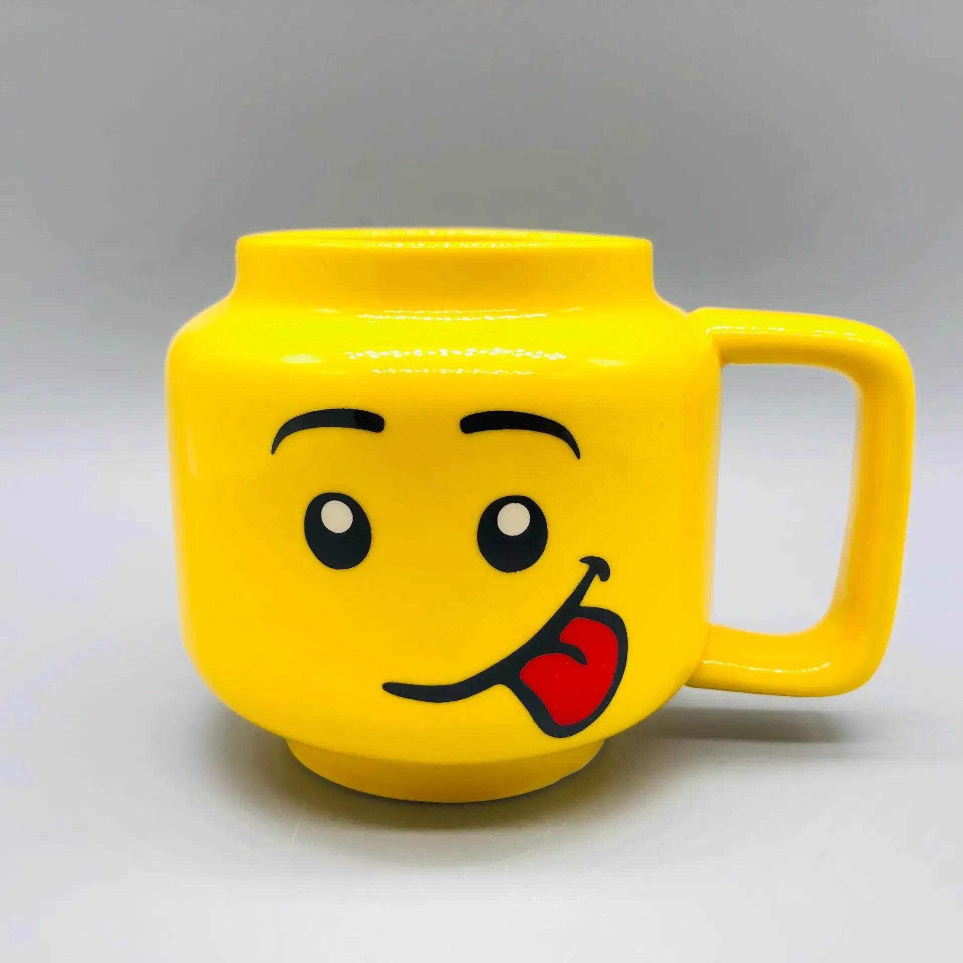Funny Ceramic Cups Cartoon Coffee Milk Tea Water Cup Cute Funny Children Drinking Camping Party Picnic Mugs Gifts - P12 Hub Europe