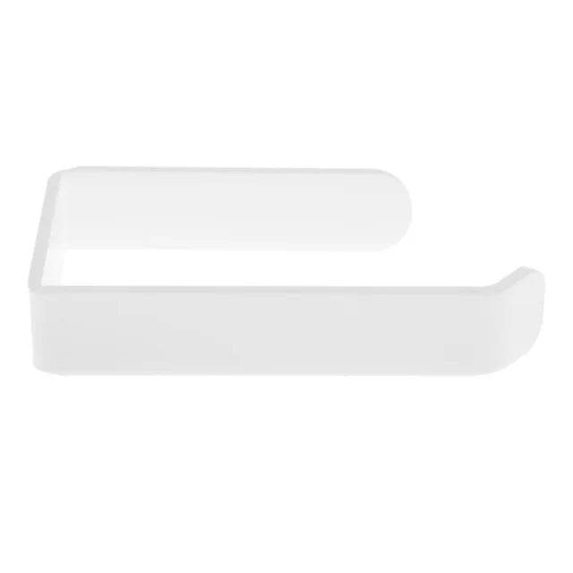 Acrylic Toilet Paper Holder Tissue Rack Wall Mounted Bathroom Kitchen Roll Holder Paper Tissue Rack Hook Modern Black Hanger - P12 Hub Europe