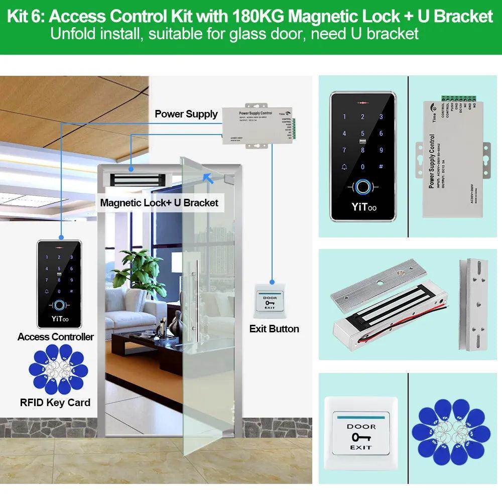 Fingerprint Door Lock Waterproof RFID, Password, Outdoor Access - P12 Hub Europe