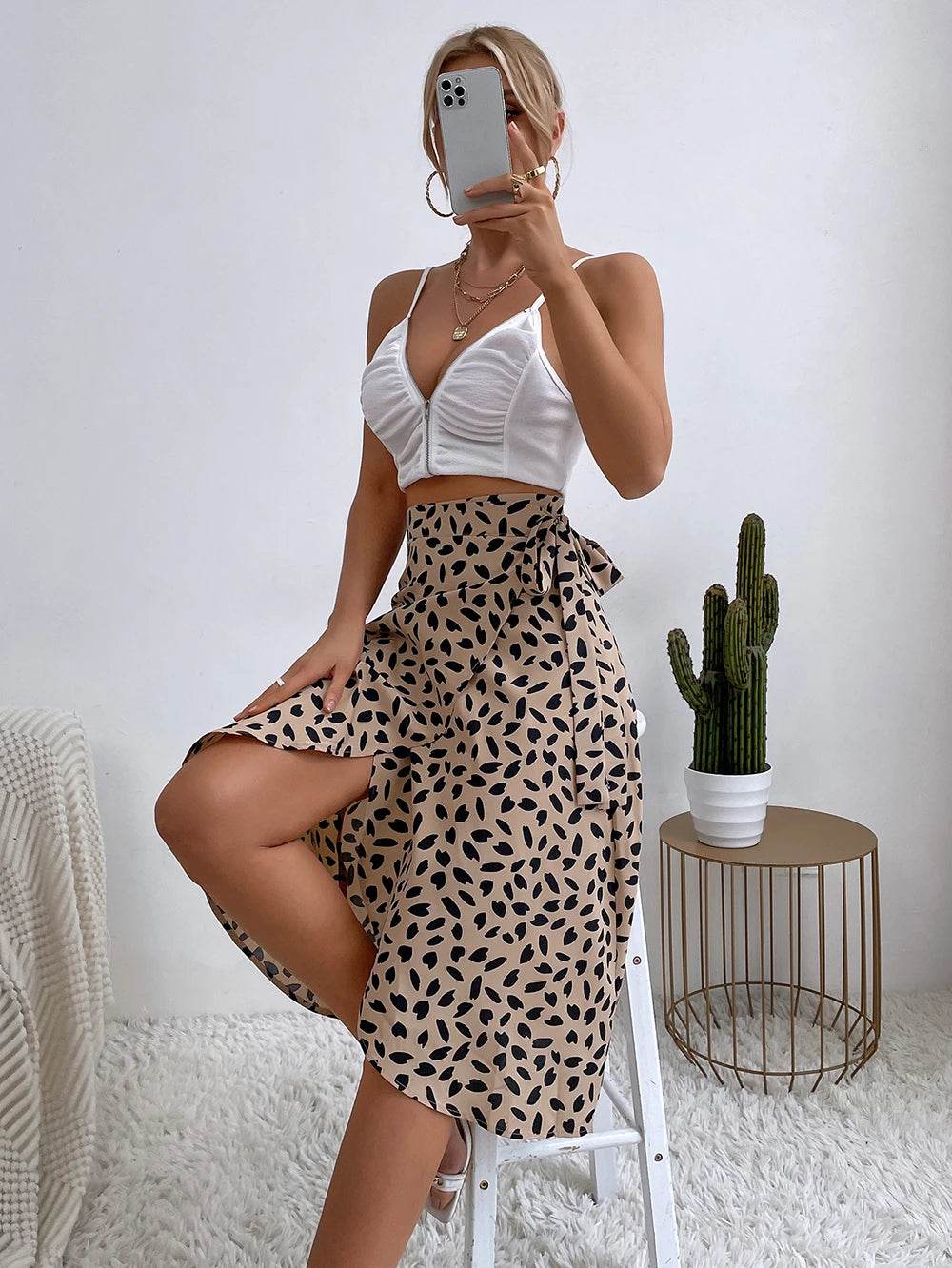 Women's Boho Print Wrap Skirt - P12 Hub Europe
