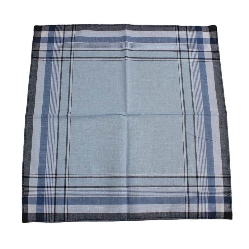 10Pcs Square Plaid Stripe Pocket for Wedding Party Restaurant Women's Handkerchief Hand Towel Cotton Handkerchiefs for Men - P12 Hub Europe
