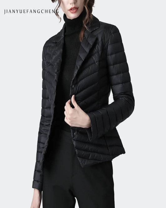 Suit Collar Slim Down Jacket - P12 Hub Europe