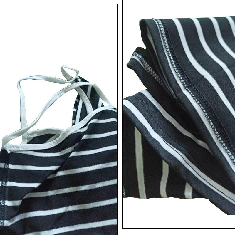 Bath Towel Bathrobe Striped Beach Dress Wrap Women Bath Towels Sling Clothes robe de plage Beach Dress Holiday Swim - P12 Hub Europe