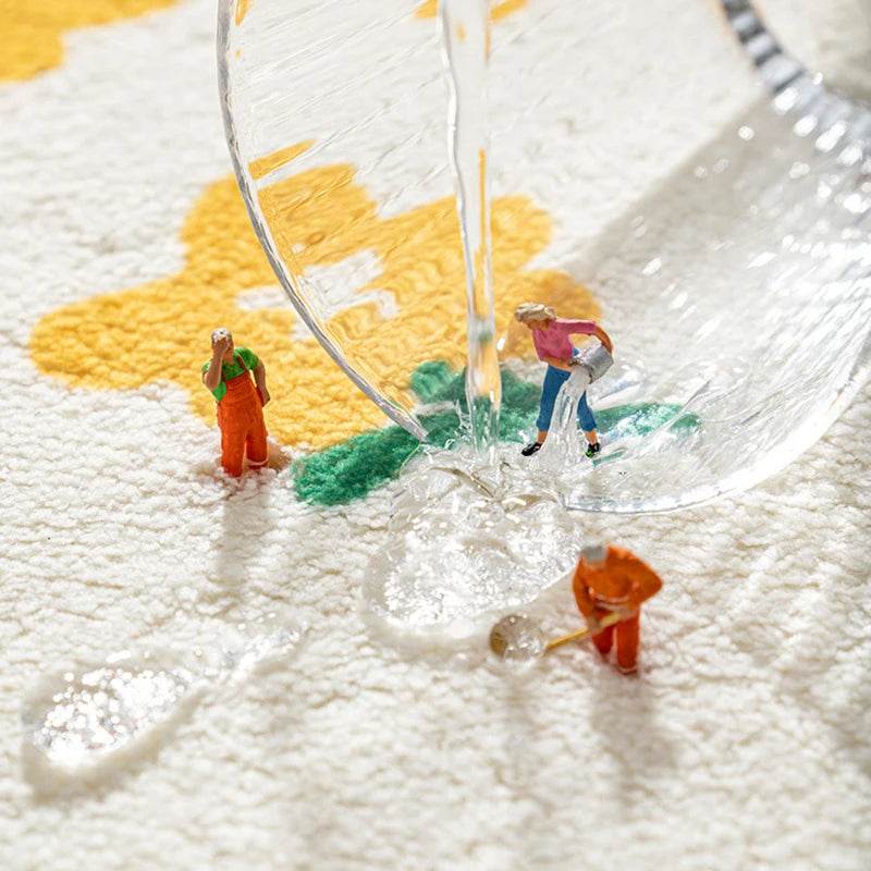 Soft Floor Mats Small Fresh Text Flowers Rugs Home Entrance Carpet Bedroom Toilet Bathroom Door Absorbent Non-Slip Foot Pad - P12 Hub Europe