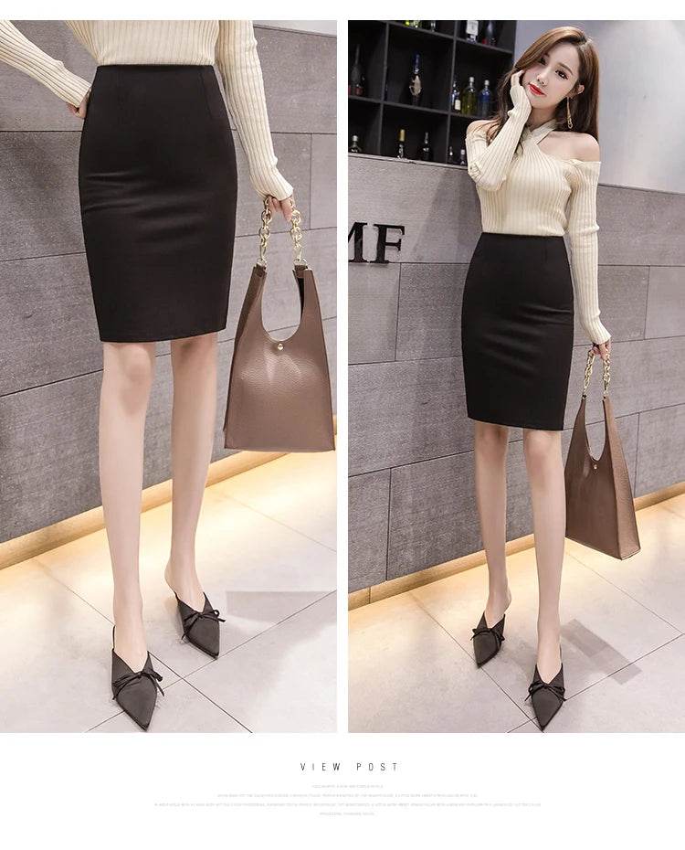 Women's Elegant Pencil Skirt - P12 Hub Europe