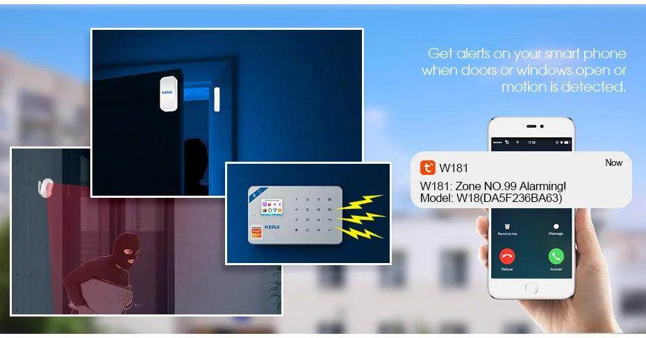 Alarm Smart KERUI W181 WiFi GSM Tuya - P12 Hub Europe