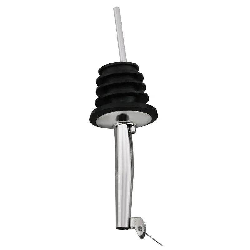 1PC Stainless Steel Oil Bottle Spout Pourer/Mouth with Stopper Flask Dry Red Wine Pot Bottle Cork Plug Olive Pourer Dispenser - P12 Hub Europe