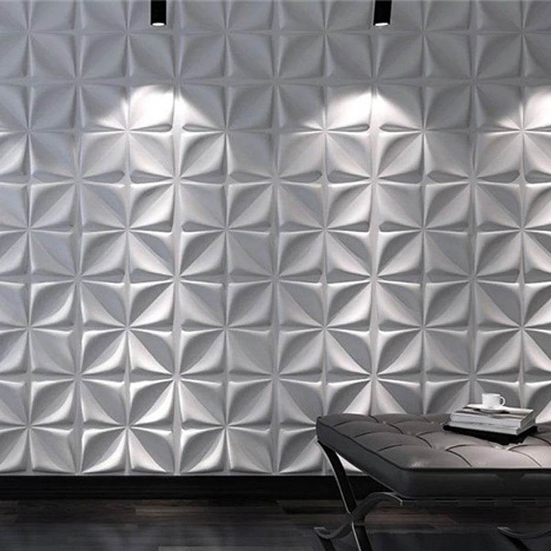 30x30cm 3D three-dimensional wall sticker decorative living room wallpaper mural waterproof 3D wall panel mold bathroom kitchen - P12 Hub Europe