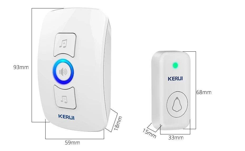 Doorbell Wireless | 60 Tunes, 500ft, IP55/IP66, LED Flash - P12 Hub Europe
