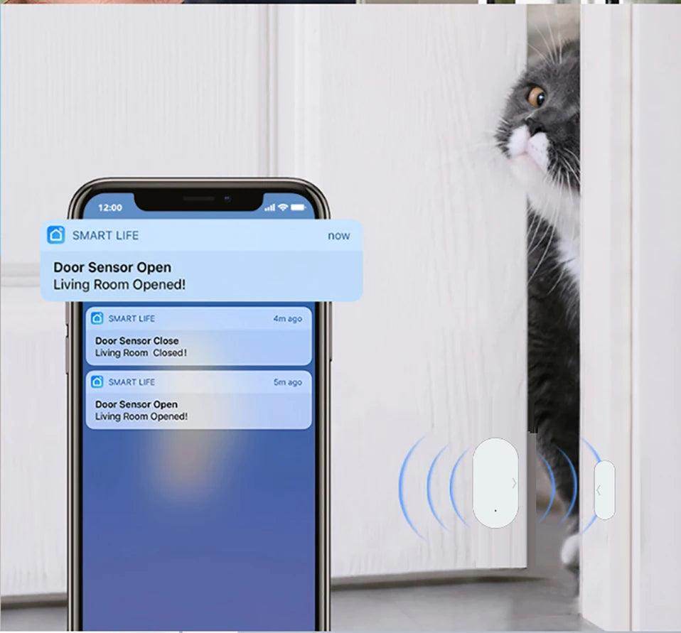 Sensor Door Tuya Zigbee WiFi Smart - P12 Hub Europe