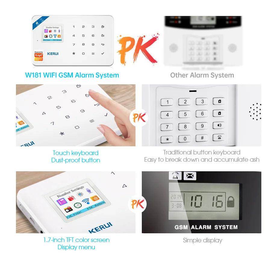 Alarm Smart KERUI W181 WiFi GSM Tuya - P12 Hub Europe