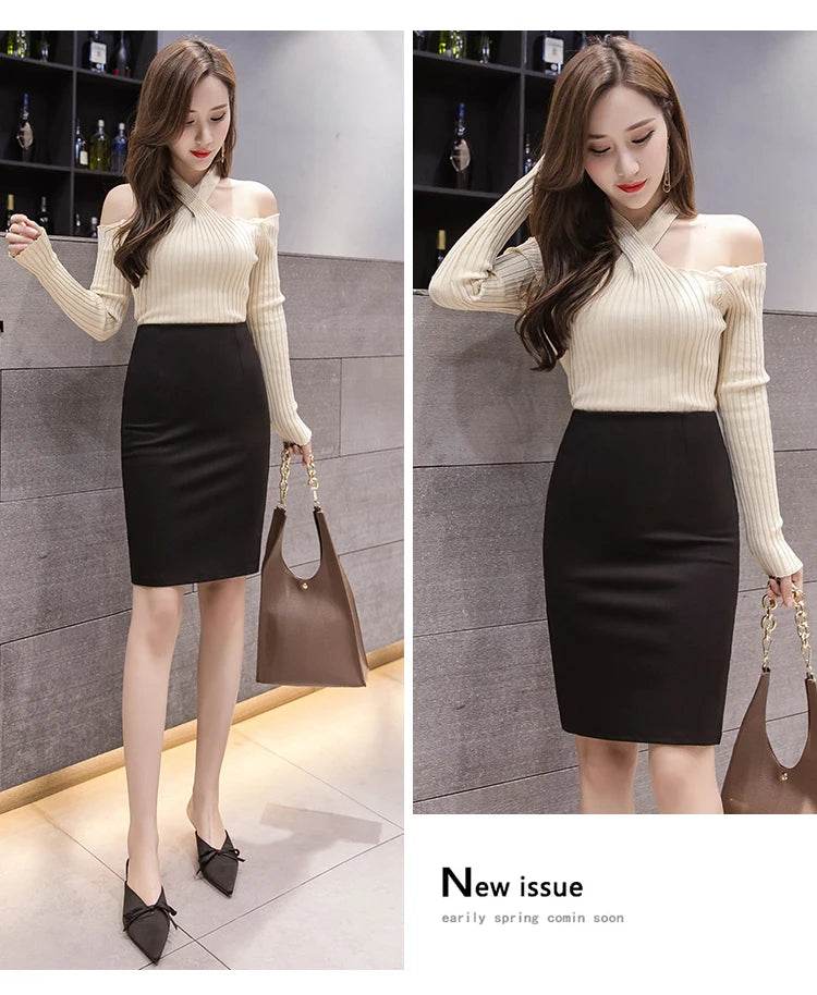 Women's Elegant Pencil Skirt - P12 Hub Europe