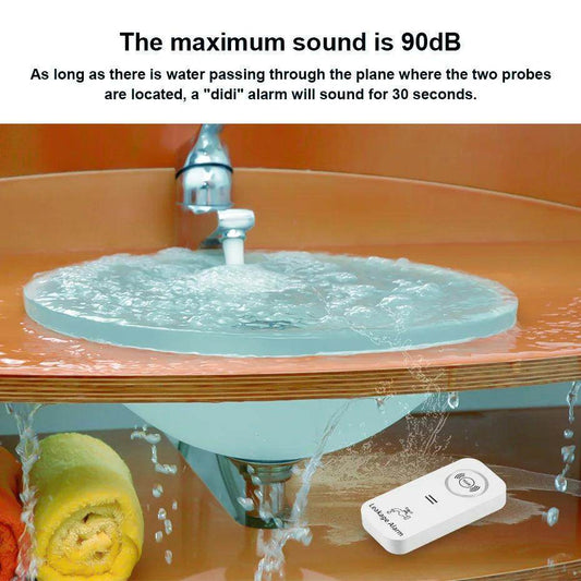433Mhz Water Leak Alarm, 90dB | Home Security - P12 Hub Europe
