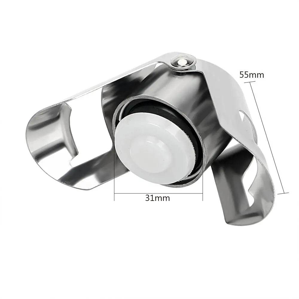 Wine Bottle Stopper Wine Beer Bottle Cork Plug Stainless Steel Champagne Sparkling stopper Bar Tools 1PC Sealing Bottle Cap - P12 Hub Europe