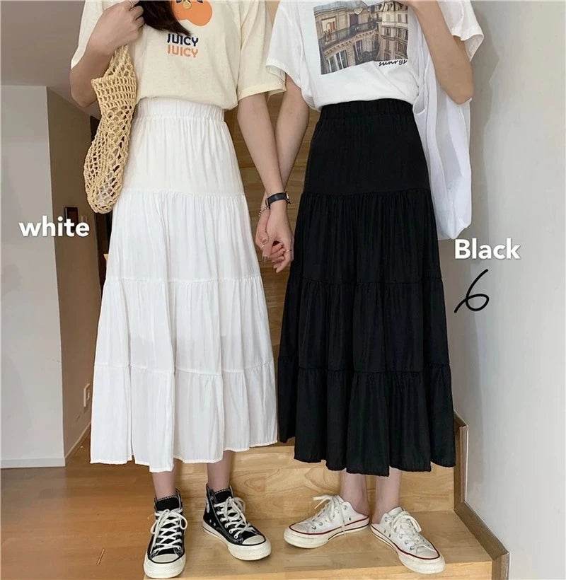 Women's Patchwork Chiffon Long Skirt - P12 Hub Europe