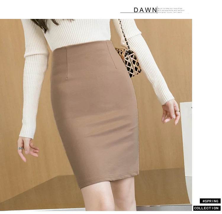 Women's Elegant Pencil Skirt - P12 Hub Europe
