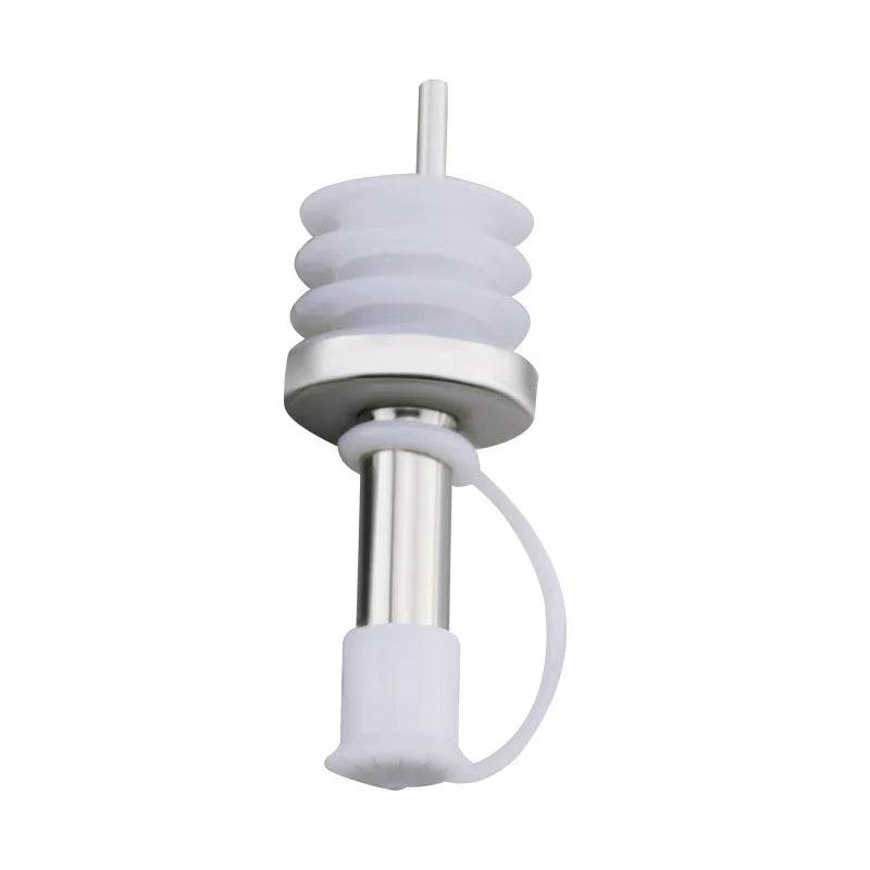 1PC Stainless Steel Oil Bottle Spout Pourer/Mouth with Stopper Flask Dry Red Wine Pot Bottle Cork Plug Olive Pourer Dispenser - P12 Hub Europe