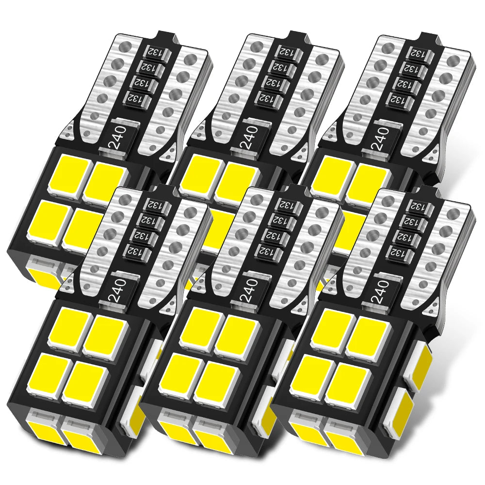 AUXITO W5W LED CANBUS Bulb T10 LED 168 194 For Car Clearance Parking Number Plate Lamp Interior Lights 6000K 12V Signal Lamp