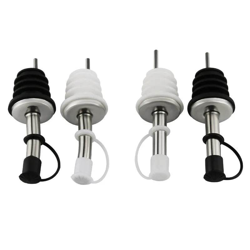 1PC Stainless Steel Oil Bottle Spout Pourer/Mouth with Stopper Flask Dry Red Wine Pot Bottle Cork Plug Olive Pourer Dispenser - P12 Hub Europe