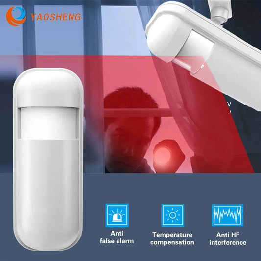 Wireless PIR Motion Sensor, 433Mhz Alarm | LED Home Security - P12 Hub Europe