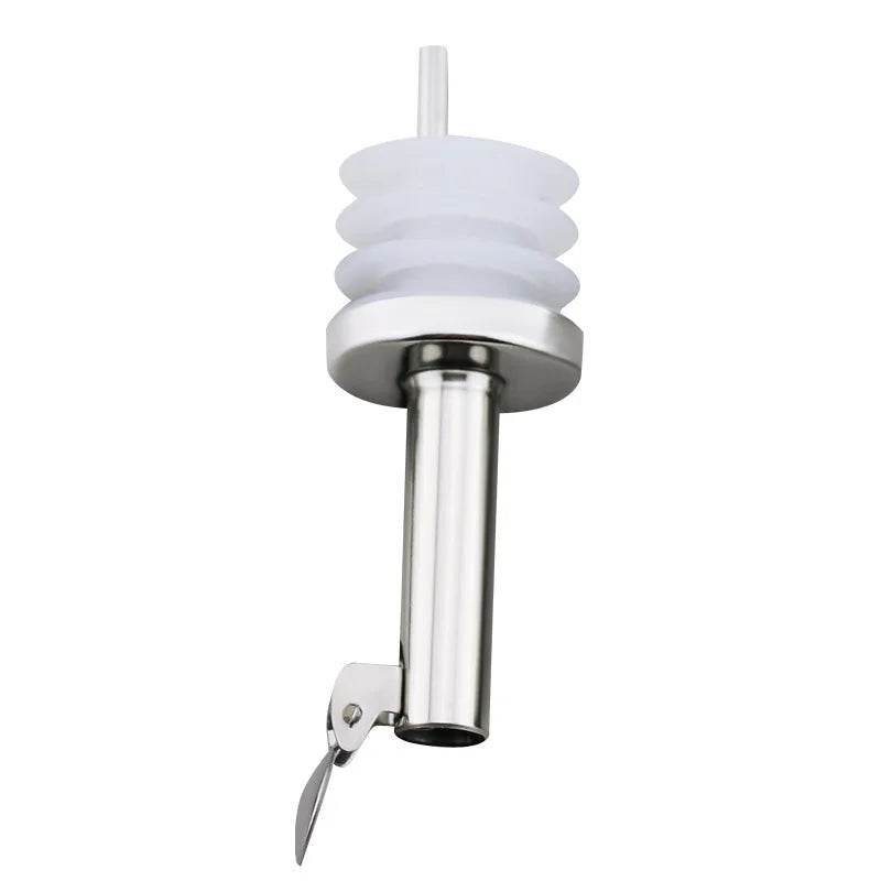 1PC Stainless Steel Oil Bottle Spout Pourer/Mouth with Stopper Flask Dry Red Wine Pot Bottle Cork Plug Olive Pourer Dispenser - P12 Hub Europe