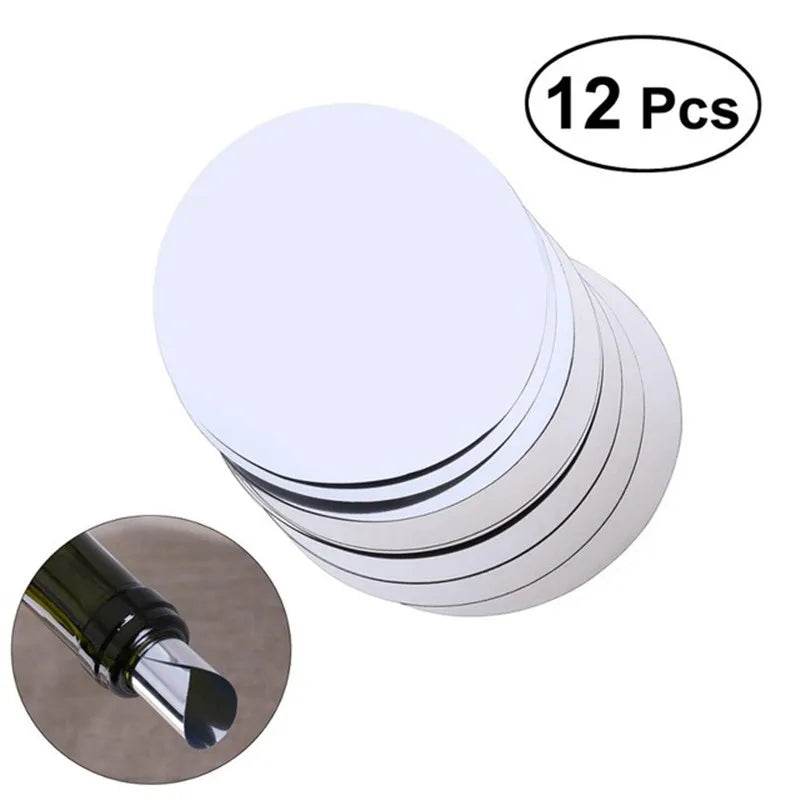 10/20pcs/ Set Silver Aluminum Foil Wine Pourer Disc Foldable Flexible Reusable Mini Drip Stop Pour Spouts Disk - P12 Hub Europe