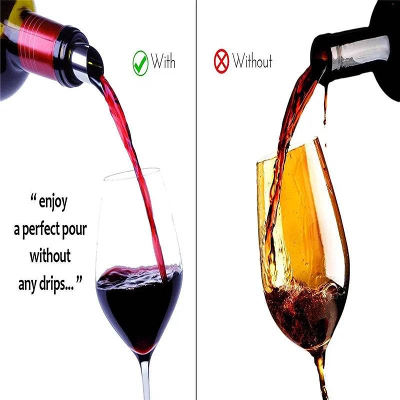 10/20pcs/ Set Silver Aluminum Foil Wine Pourer Disc Foldable Flexible Reusable Mini Drip Stop Pour Spouts Disk - P12 Hub Europe