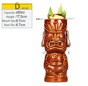 Hawaii Tiki Mugs Cocktail Cup Beer Beverage Mug Wine Mug Ceramic Tiki Mugs Great For Cocktail Drink - P12 Hub Europe