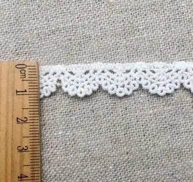 NEW Cotton Embroidered White Beige Flower Lace Fabric Dubai Wide Sewing DIY Trim Applique Ribbon Cord Collar Dress Guipure Decor - P12 Hub Europe