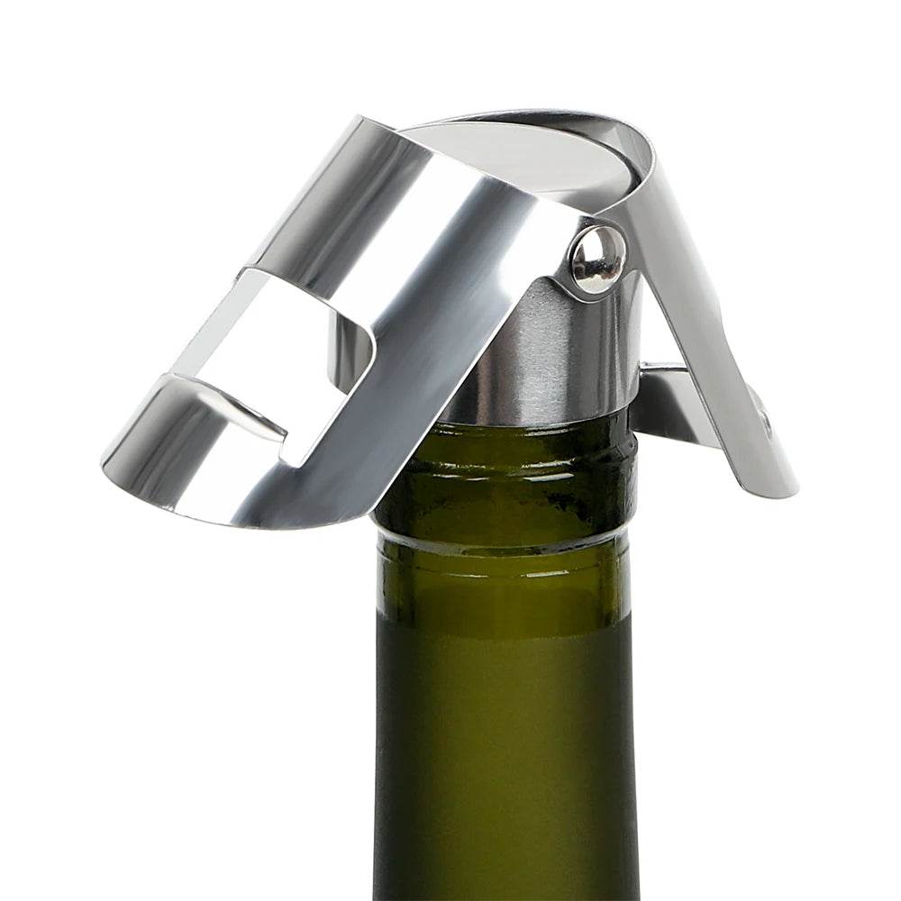 Wine Bottle Stopper Wine Beer Bottle Cork Plug Stainless Steel Champagne Sparkling stopper Bar Tools 1PC Sealing Bottle Cap - P12 Hub Europe