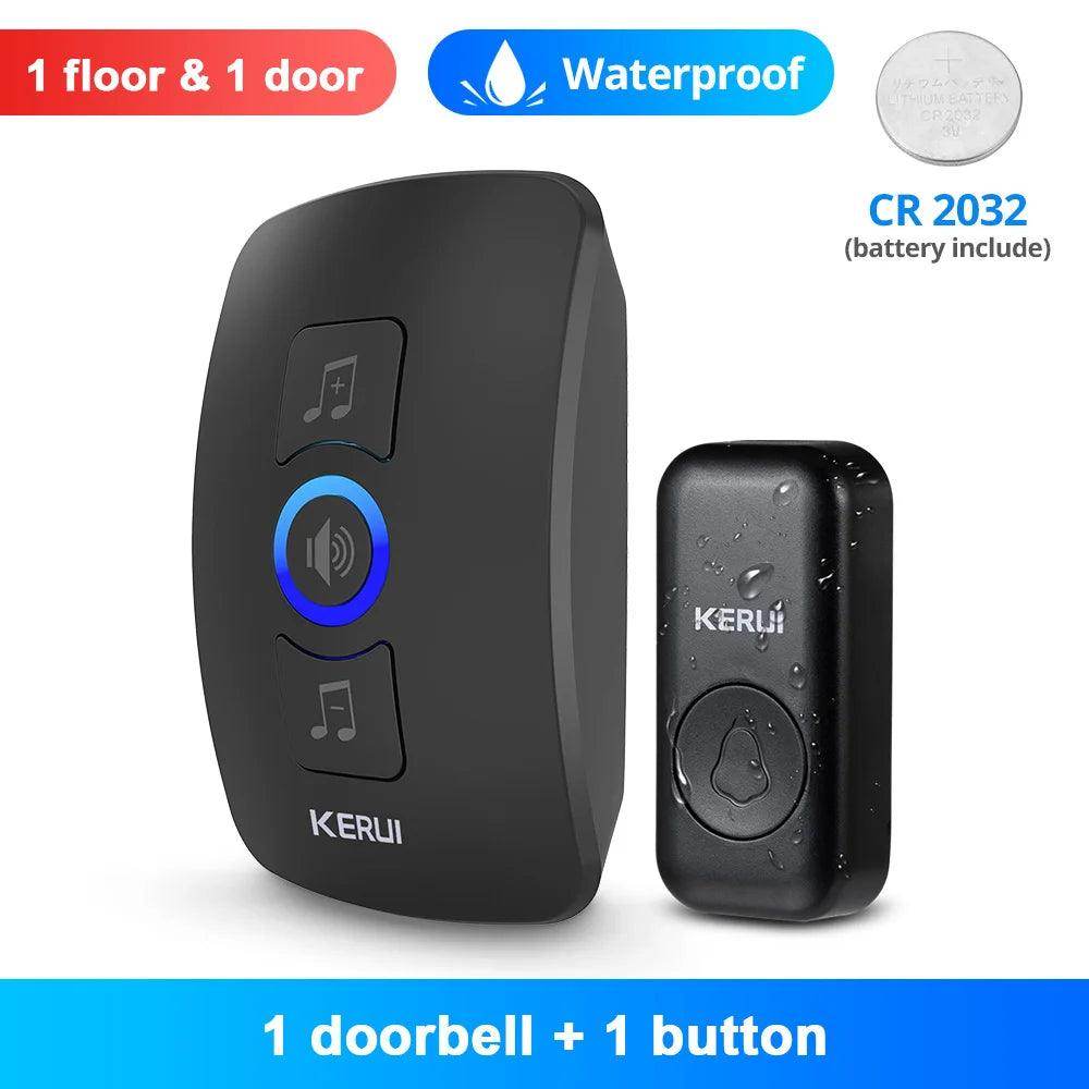 Doorbell Wireless | 60 Tunes, 500ft, IP55/IP66, LED Flash - P12 Hub Europe