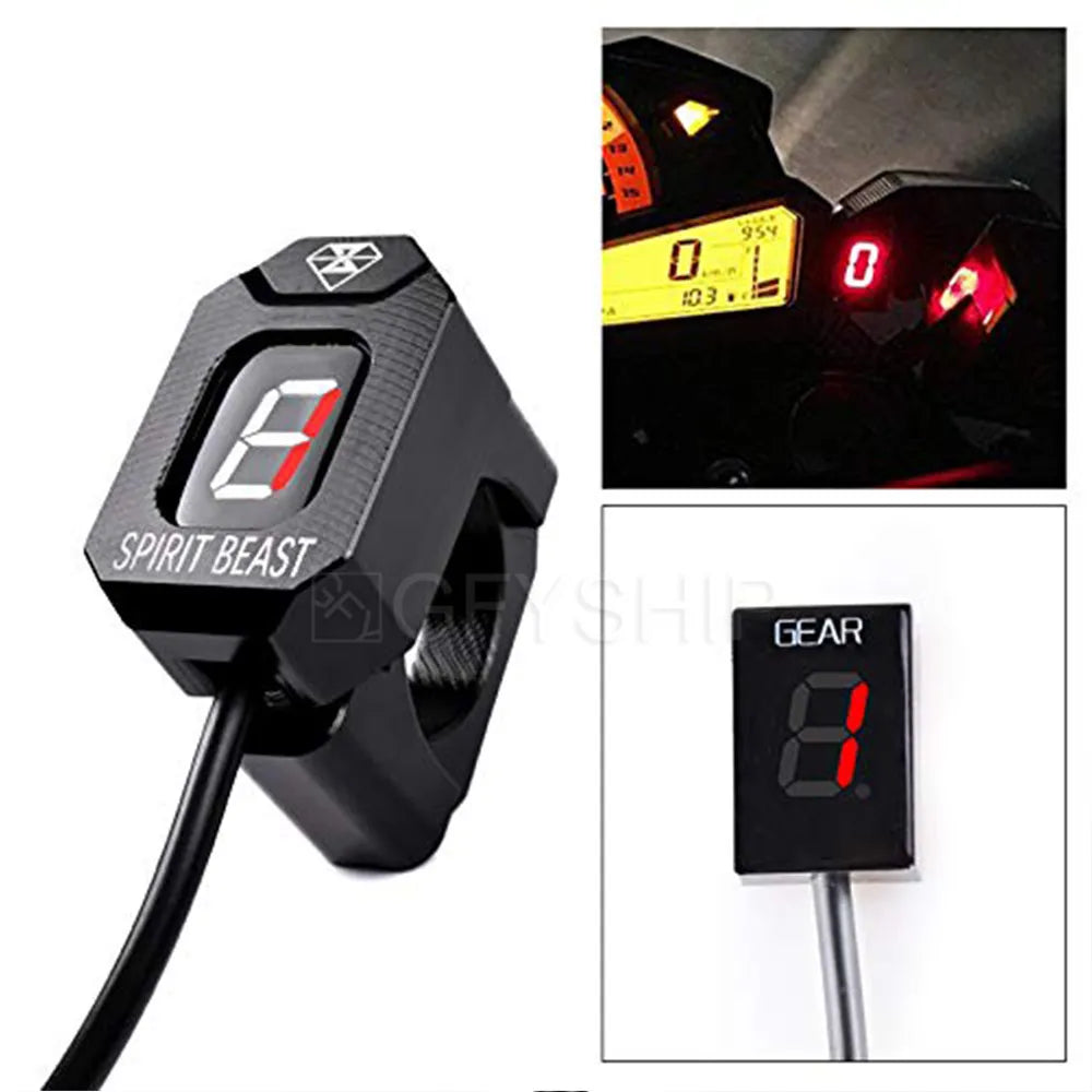 For Buell XB12STT Lightning Super TT ALL YEARS Motorcycle Gear Indicator 1-6 Level Digital Gear Meter