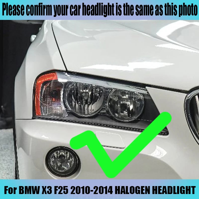 3 Years Warranty Hight Quality LED Angel Eyes Kit Cotton White Ring For BMW X3 F25 2010-2014 halogen HEADLIGHT