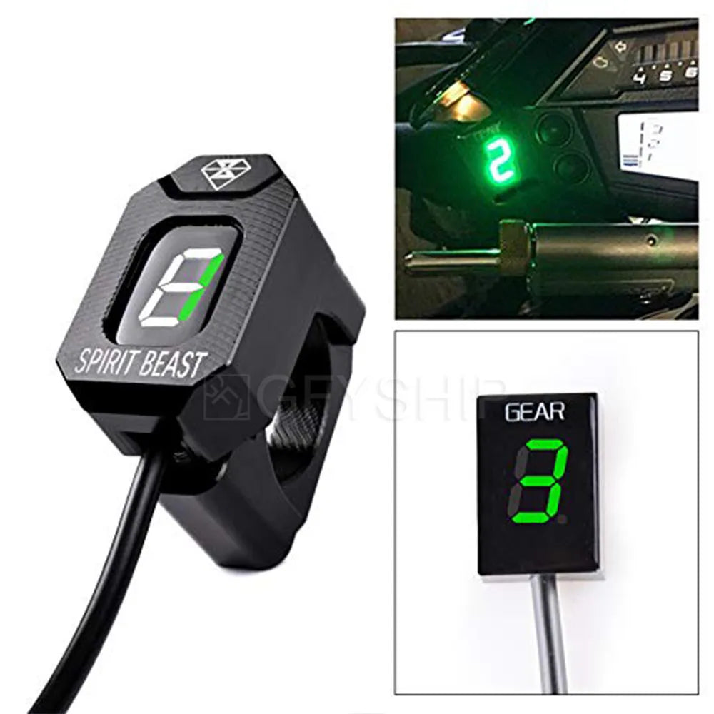 For Buell XB12STT Lightning Super TT ALL YEARS Motorcycle Gear Indicator 1-6 Level Digital Gear Meter
