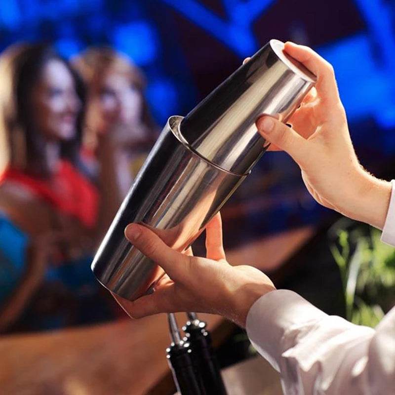 1/6/9/11pcs Boston Shaker Professional Stainless Steel Bartender Wine Cup Cocktail Mixer Martini Cocktail Shaker Bar Set - P12 Hub Europe