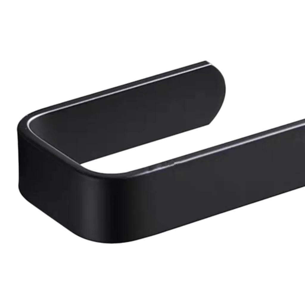 Acrylic Toilet Paper Holder Tissue Rack Wall Mounted Bathroom Kitchen Roll Holder Paper Tissue Rack Hook Modern Black Hanger - P12 Hub Europe