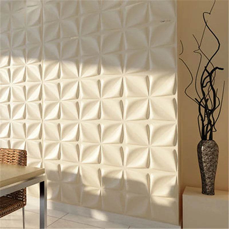 30x30cm 3D three-dimensional wall sticker decorative living room wallpaper mural waterproof 3D wall panel mold bathroom kitchen - P12 Hub Europe